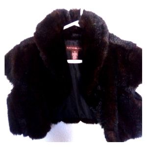 Bandolino Faux fur shrug